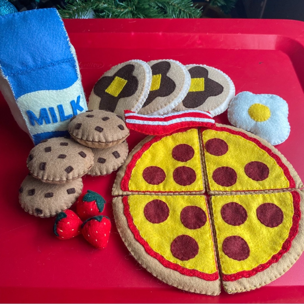 Handmade Felt Food Kitchen Play Set